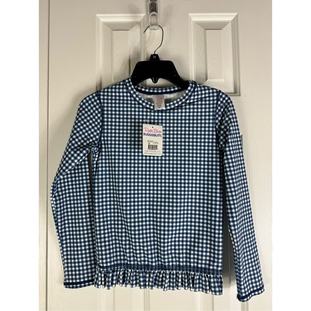 NWT Ruffle Butts Girls UPF 50+ Top Size 10